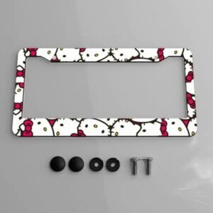Hello Kitty Aluminum License Plate Frame